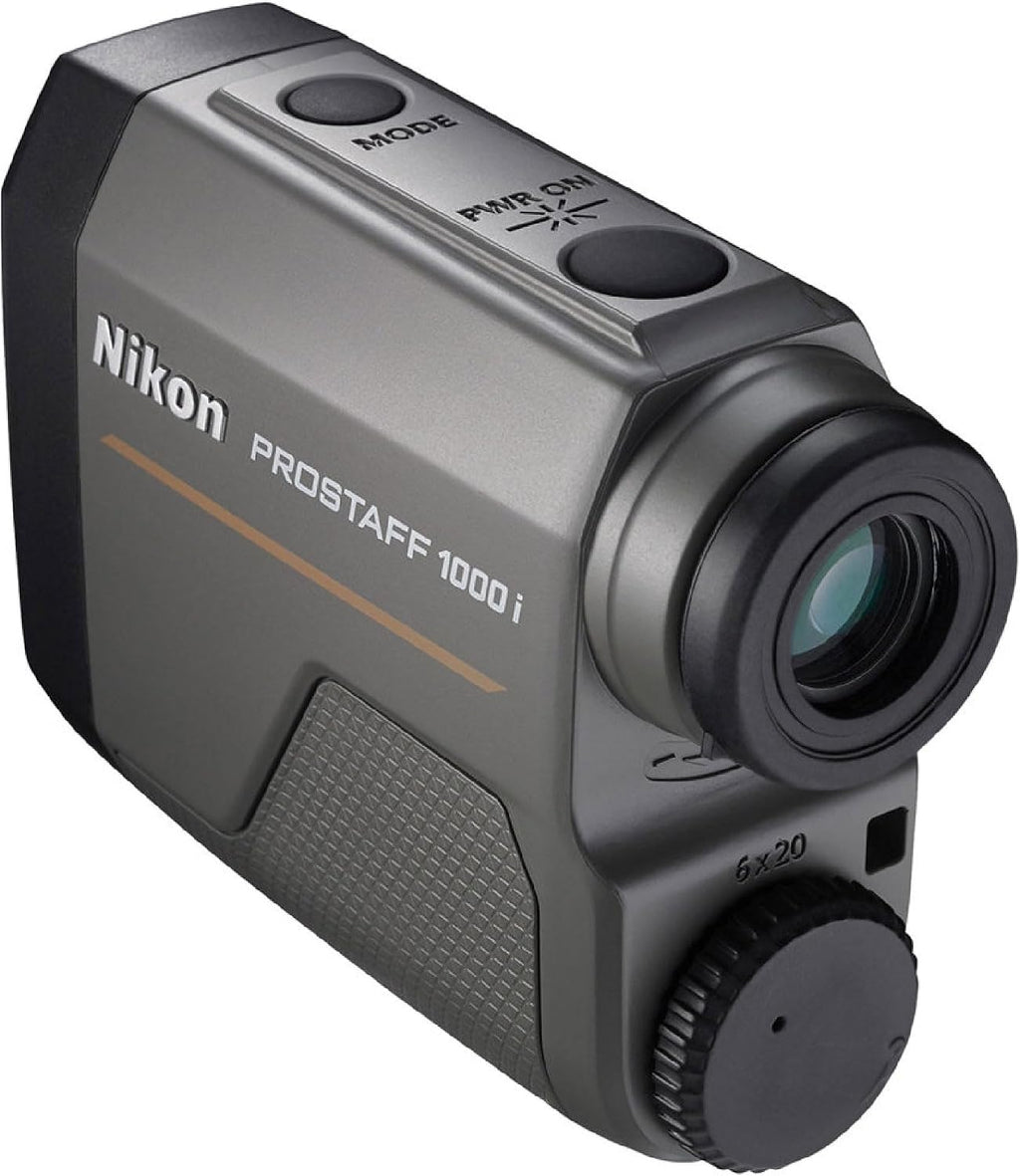 Nikon PROSTAFF 1000i 6x20 Laser Rangefinder with ID Incline/Decline Technology, TRU Target Measurement, 1000-Yard Range, Weather-Resistant Design, Compact & Pocket-Friendly