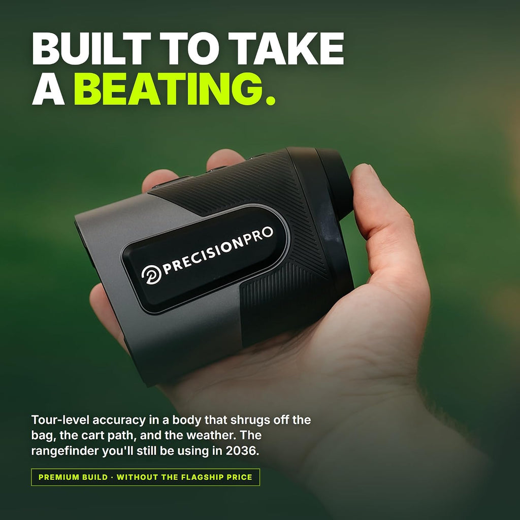 Precision Pro Titan Slope Golf Rangefinder, Built to Take a Beating
