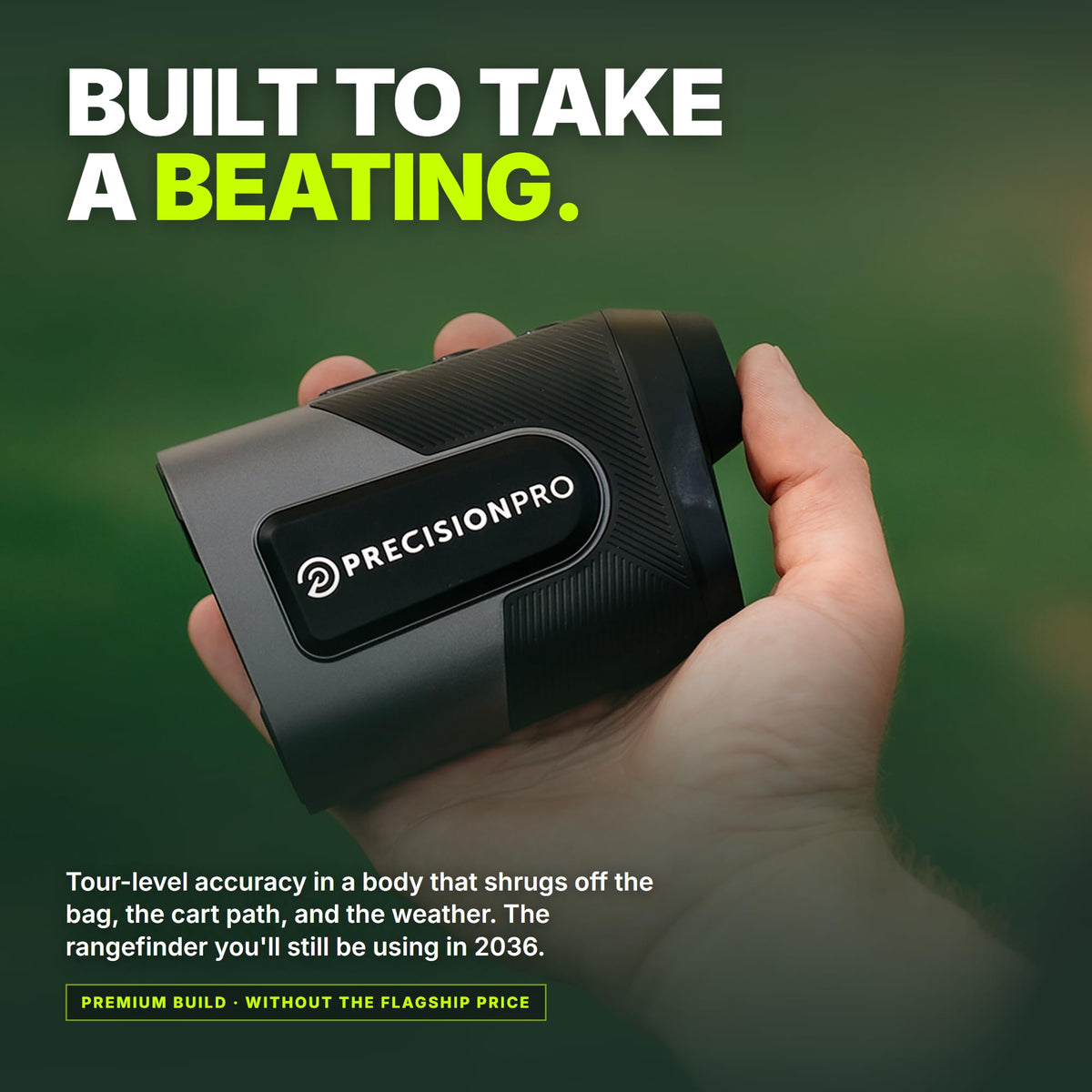 Precision Pro Titan Slope Golf Rangefinder, Built to Take a Beating