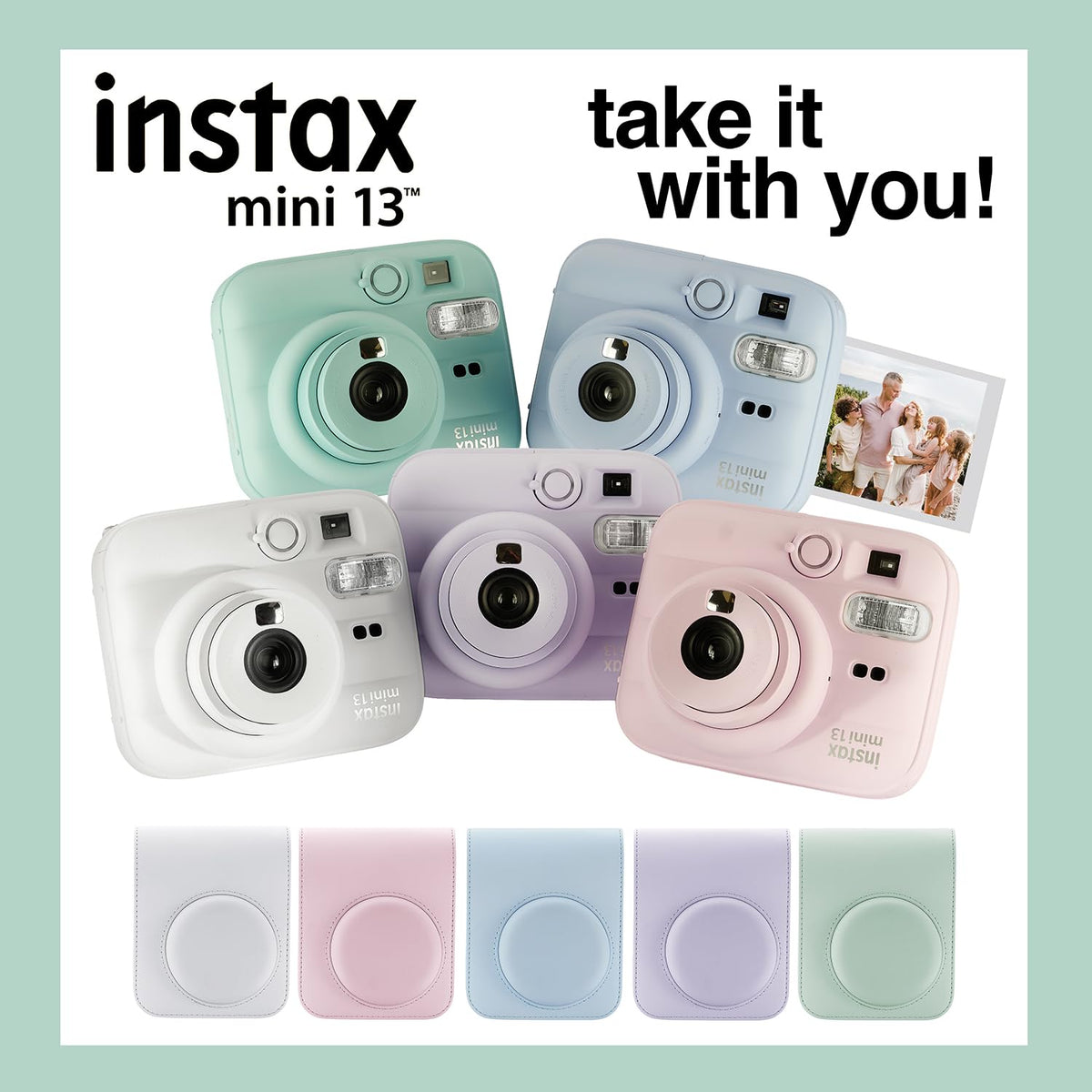 Fujifilm Instax Mini 13 Instant Camera 60 Films and Accessories (Dreamy Purple)