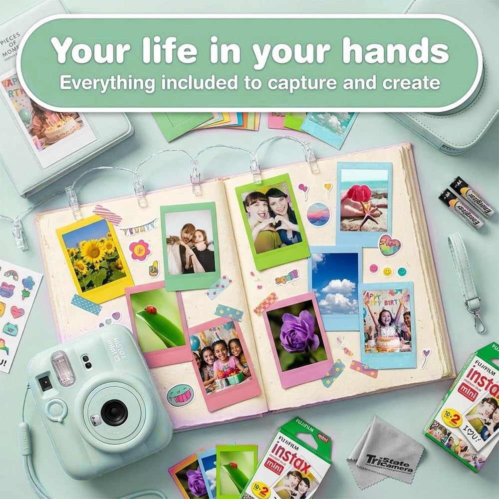 Fujifilm Instax Mini 13 Blue Instant Camera with 20-Sheet Film Set