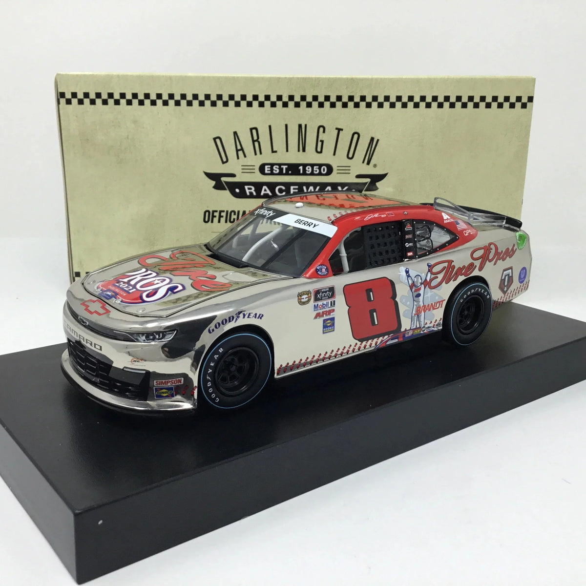 Color Tire Chrome Pros Throwback 1:24 Diecast 2021 Josh Berry