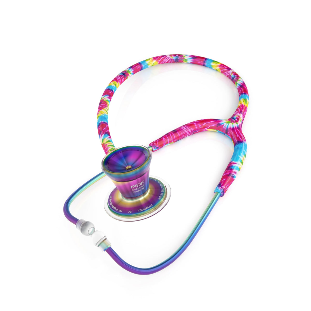 MDF Titanium Engravable Cardiology Stethoscope, Rose Gold - Pink