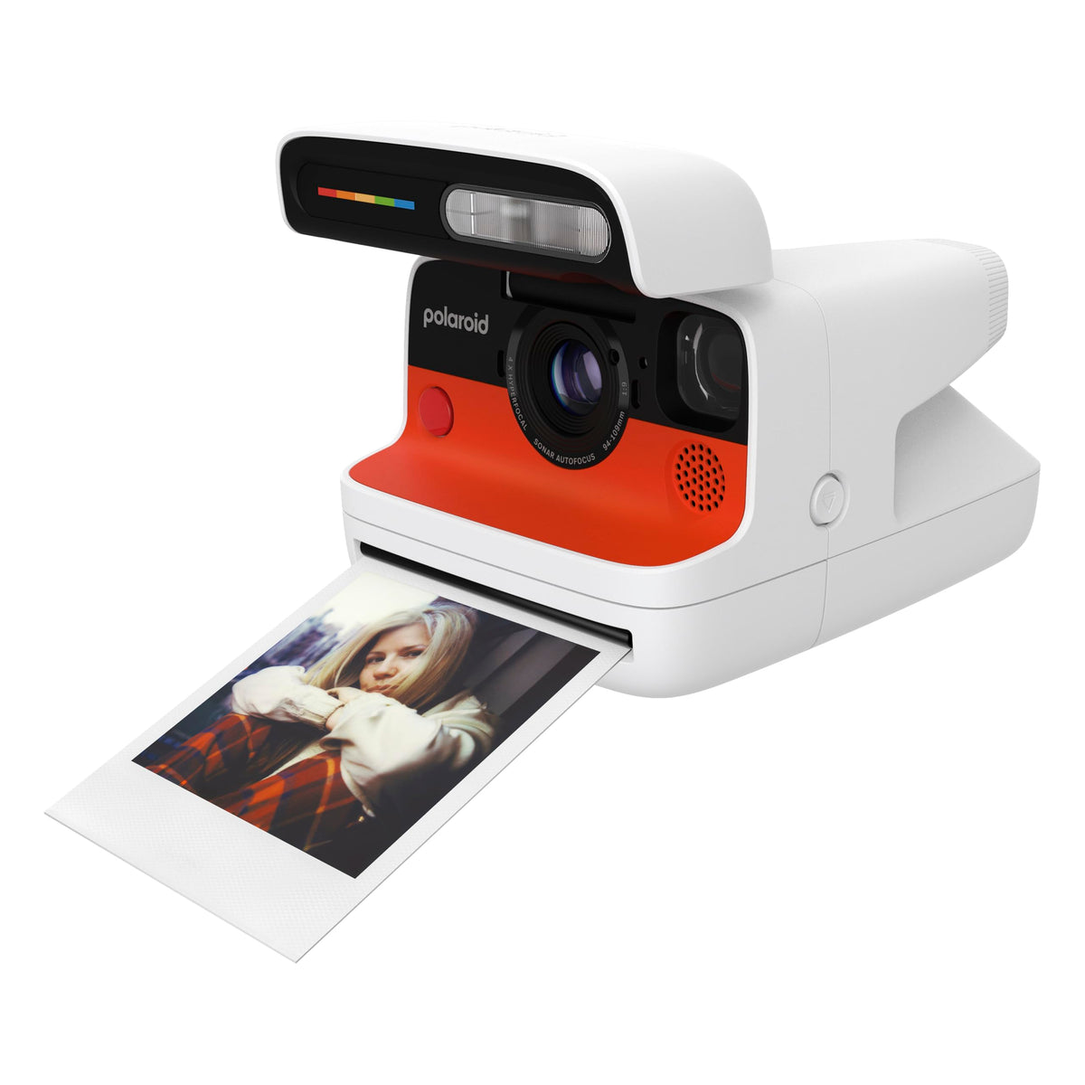 Polaroid Flip Instant Camera + Color Film Bundle (16 Photos Included) - Black (6565) - Hyperfocal 4-Lens System, Sonar autofocus, and Sence Analysis with Bluetooth paired Companion app