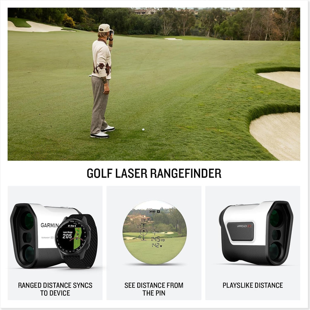 Garmin Approach Z10 Laser Golf Rangefinder Bundle
