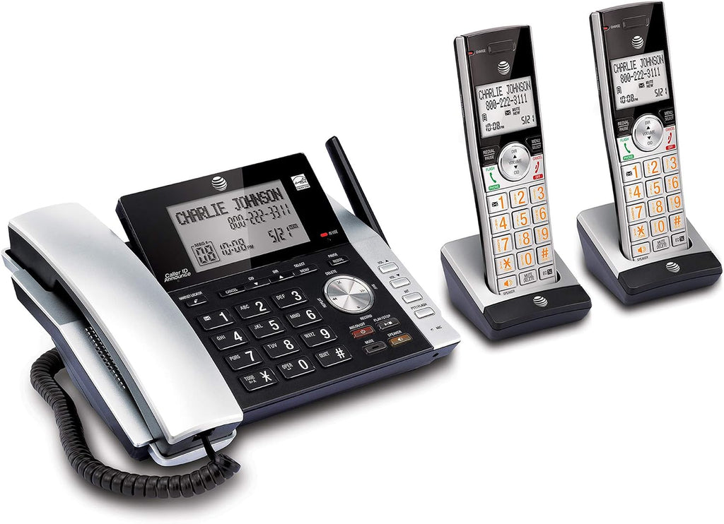 AT&T CL84215 Dect 6.0 Expandable Cordless Phone System W/Digital Answering