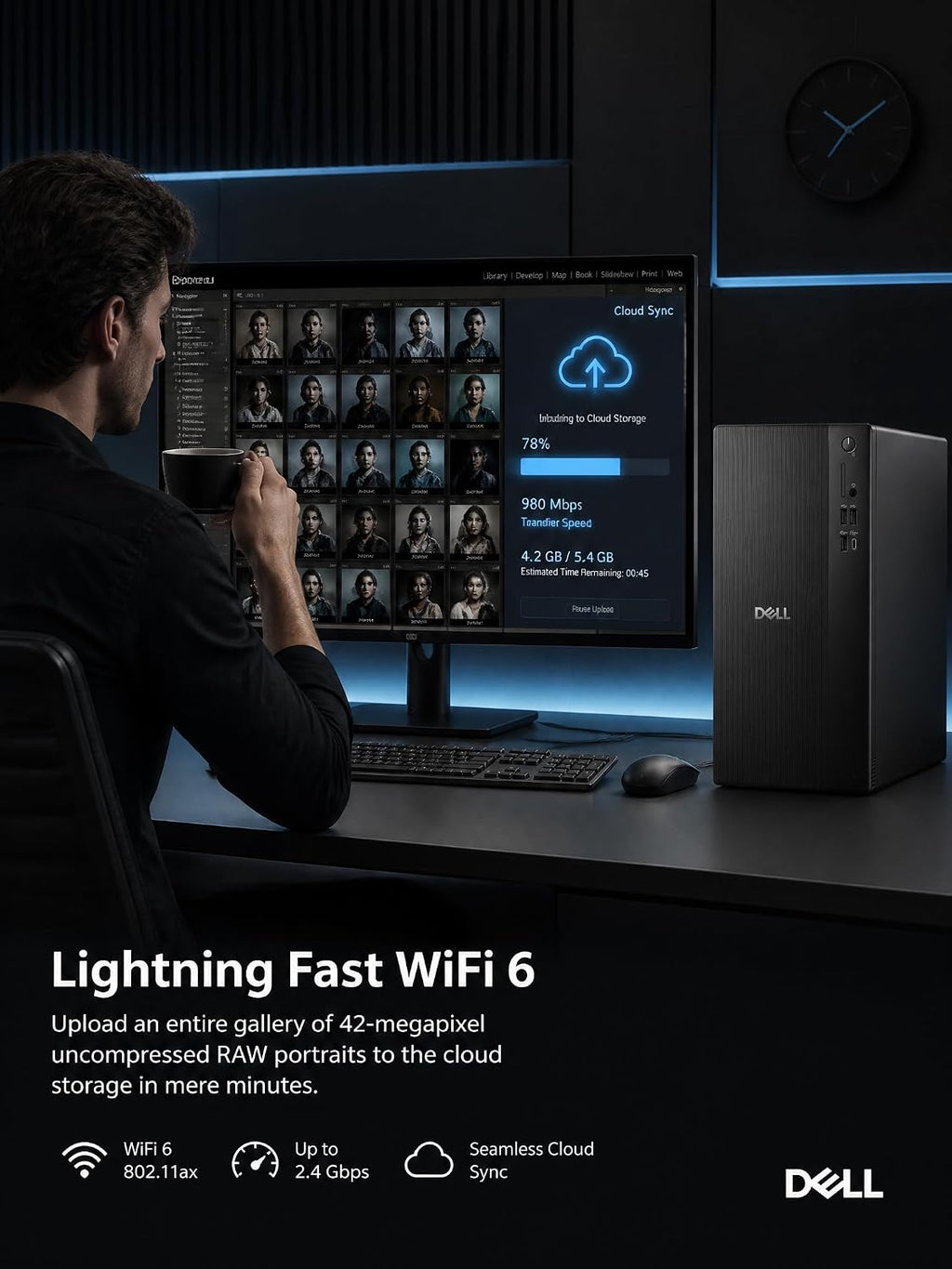 Dell Tower Desktop Computer Intel Ultra 7 265F RTX 5060 32GB 1TB Win 11 Pro