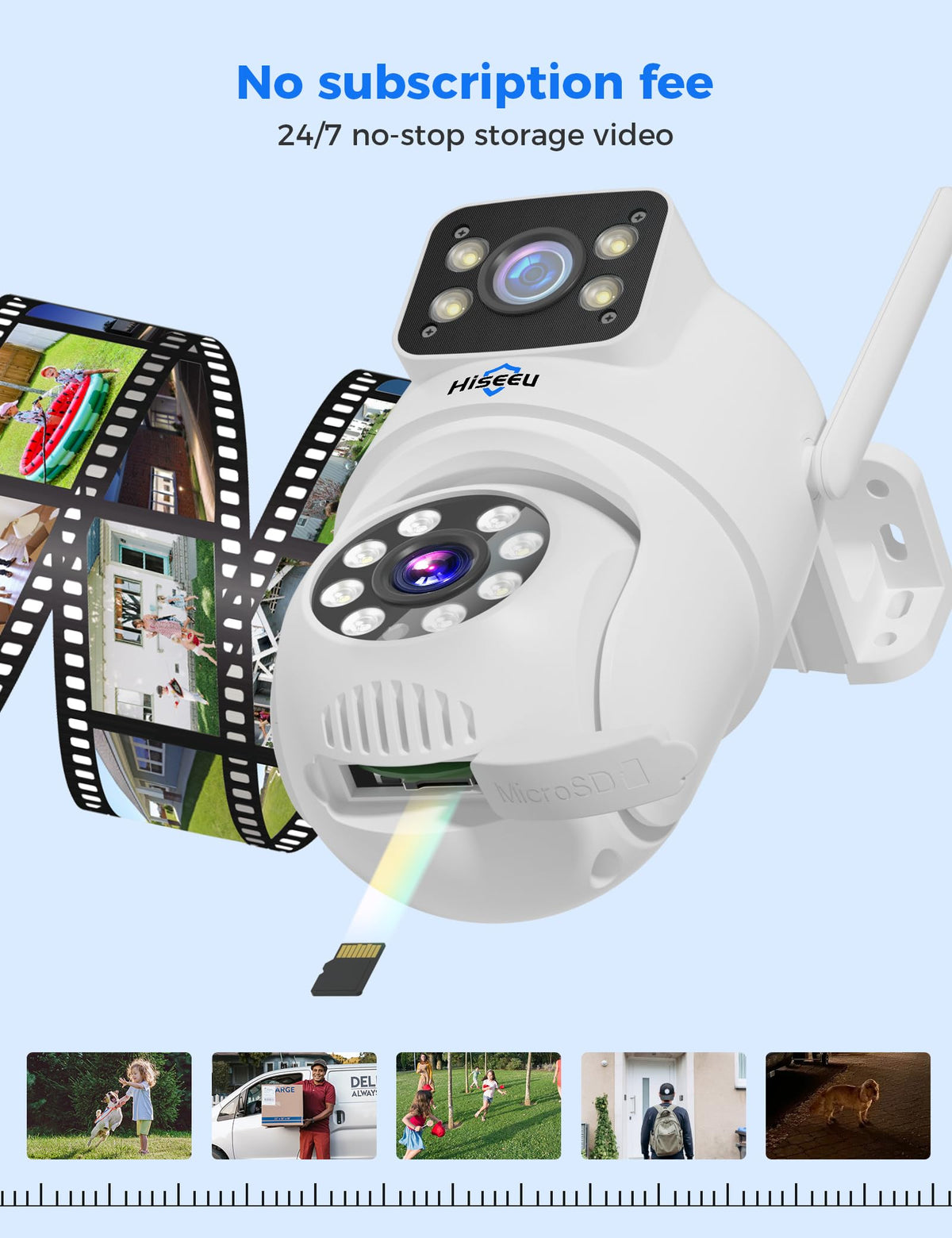 Hiseeu Wireless Security Cameras Outdoor, Outdoor Cameras for Home Security