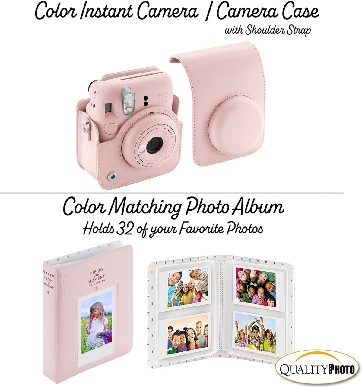 Fujifilm Instax Mini 12 Instant Camera + 60 Photo Prints + Accessories, Lilac Purple