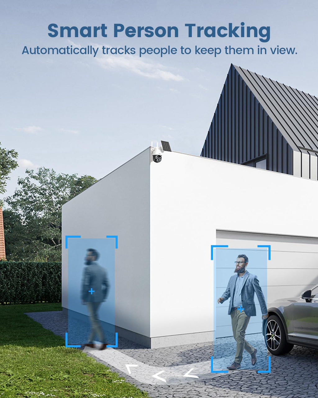 aosu 3K 5MP Solar Security Camera Wireless Outdoor PTZ 360Â° Smart Tracking