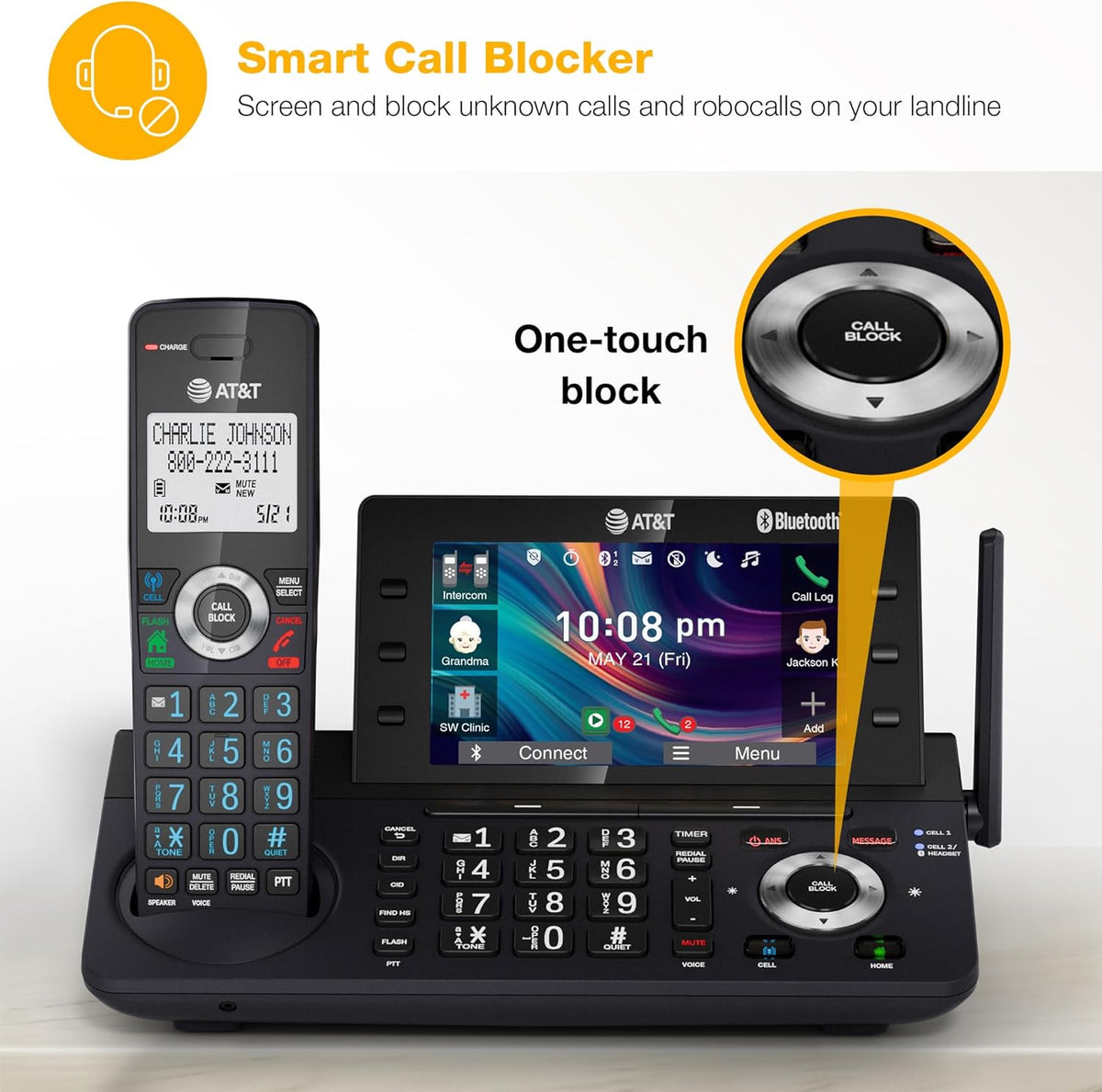 AT&T DLP73390 3-Handset DECT 6.0 Cordless Phone with Answering Machine