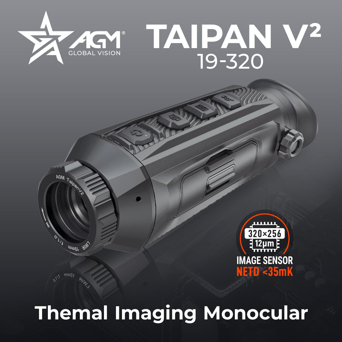 AGM Global Vision Taipan V2 Thermal Imaging Monocular High-Sensitivity