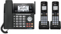 AT&T TL86123 2-Line Corded/Cordless Phone with Answering System, DECT 6.0 Digital Technology, Caller ID/Call Waiting, Intercom, Call Transfer and Remote Access (3 User System)