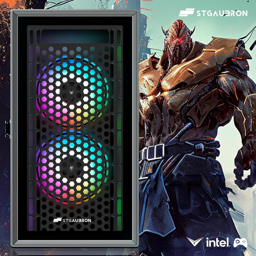 STGAubron Gaming PC Desktop,Core I7,RX 580 8G,32G RAM,512G SSD