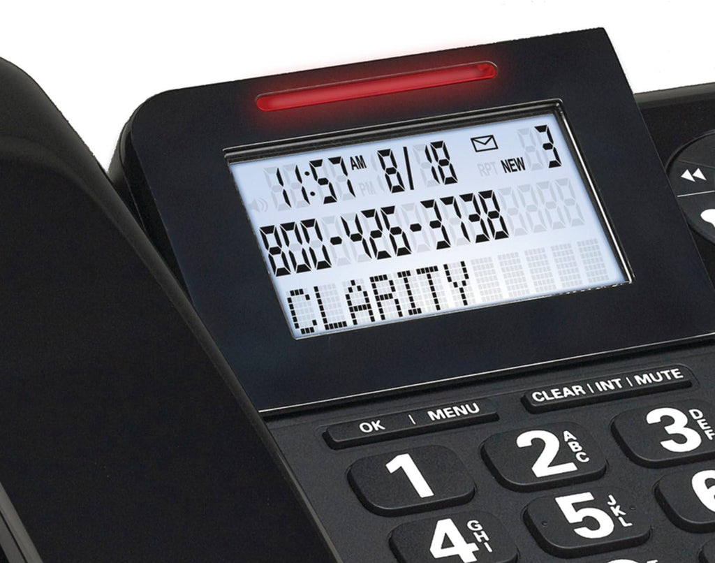 Clarity E814CC Amplified Corded/Cordless Combo with Answering Machine- Bundles, Dual-SIM and Dual keypad
