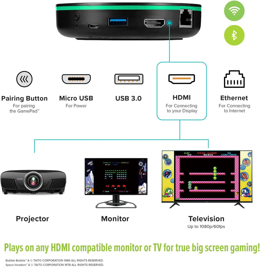 Legends Gamer Pro, Deluxe Table Top Arcade Game Machine, Home Arcade, Classic Retro Video Games, 150 Licensed Arcade & Games, Includes Action Fighting Puzzle Sports & More, WiFi Connectivity