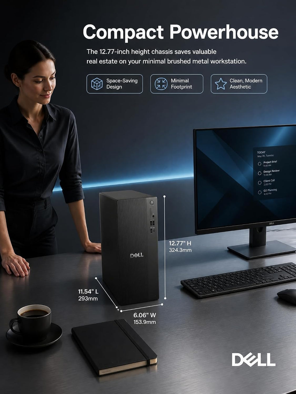 Dell Tower Desktop Computer Intel Ultra 7 265F RTX 5060 32GB 1TB Win 11 Pro