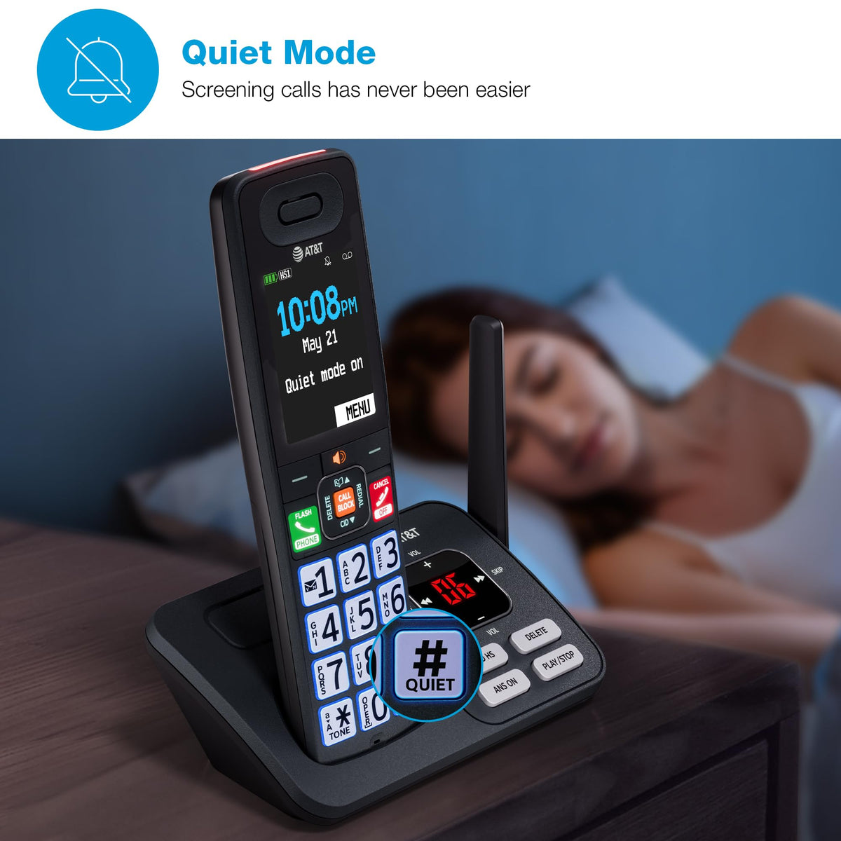 AT&T 3 Handsets Cordless Phone with Answering System â BL108-3