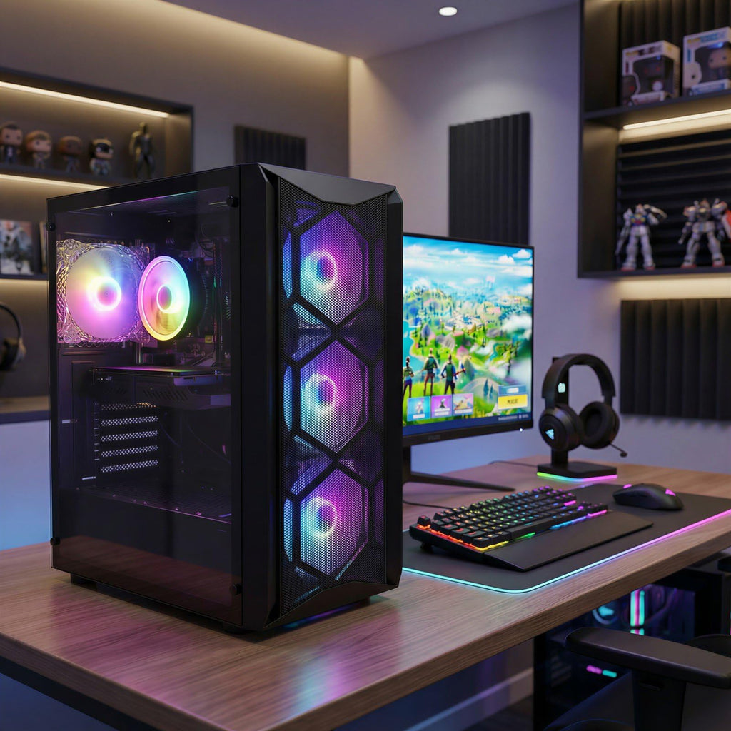STGAubron Gaming PC Desktop,Core I7,RX 580 8G,32G RAM,512G SSD