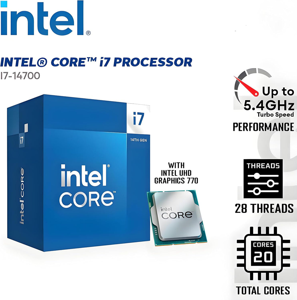 Dell Desktop Computers, Intel 20-Core i7-14700, 16GB DDR5 RAM, 1TB PCIe SSD