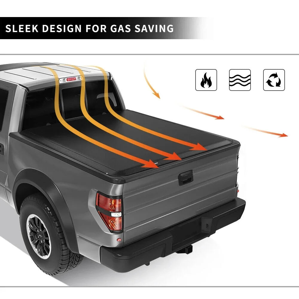 Tri-Fold Compatible Cover 5.7 with Dodge 1500 Bed Bed Tonneau 2019-2023 Soft ft Truck Ram Ledkingdomus