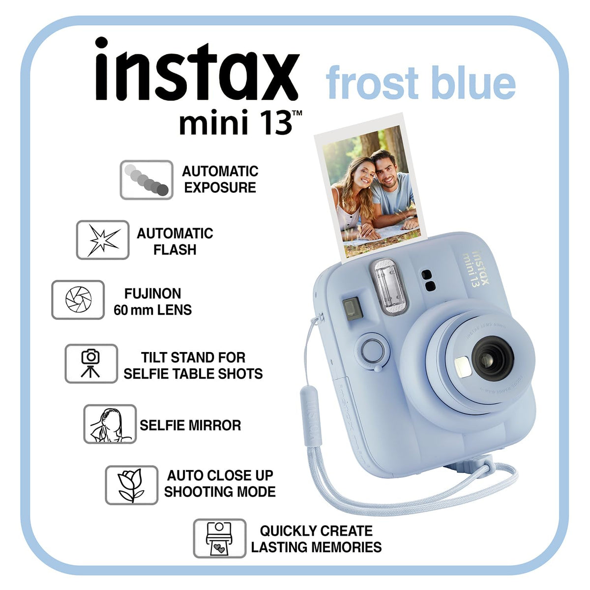 Fujifilm Instax Mini 13 Instant Camera 60 Films and Accessories (Dreamy Purple)