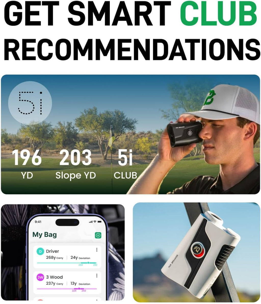Yard Sync L30 Golf Laser Rangefinder with Slope On/Off Switch