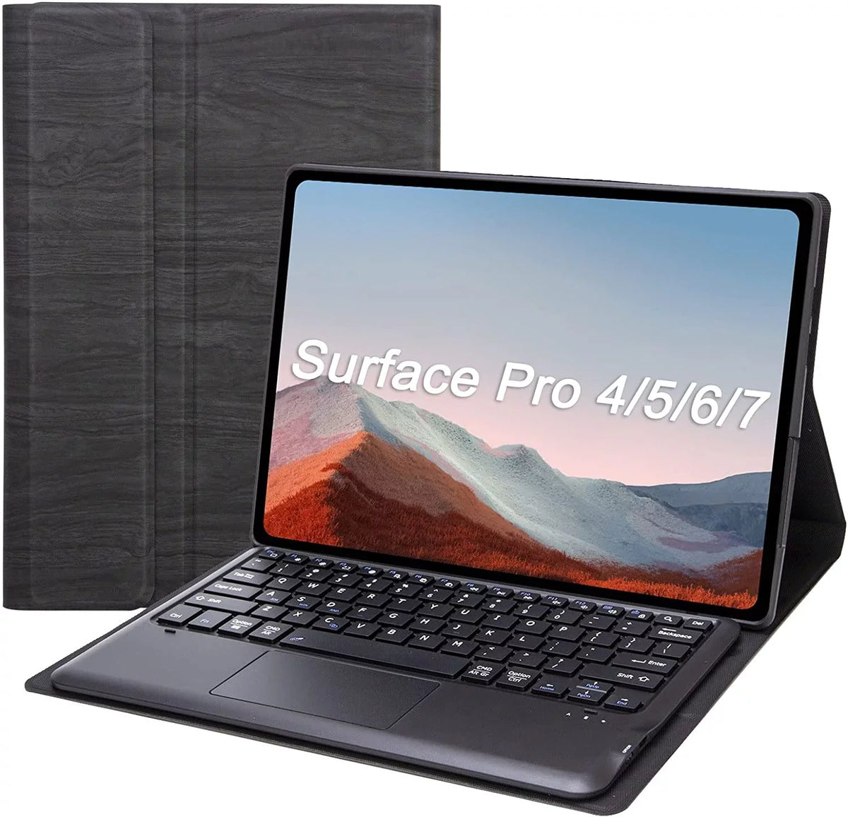Detachable 12.3 Case /Pro Magnetically 4 Trackpad, Inch Wireless Case Folio Light (2015) with Keyboard Keyboard (2018) /Pro Pro /Pro (2017) 7 Touch 6 5 Slim (2019) for Stand Tablet, Surface