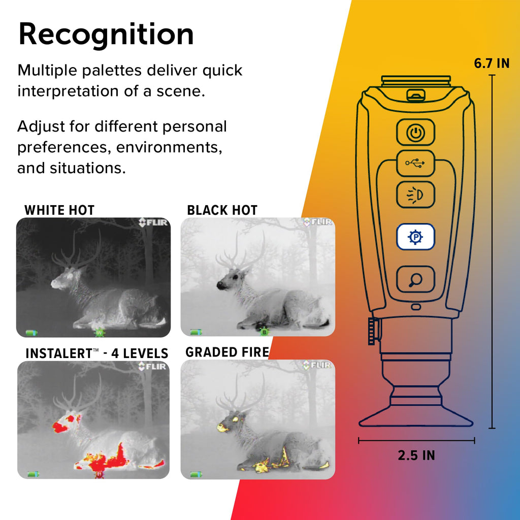 FLIR Scout TKx - Compact Infrared/Thermal Imaging Monocular for Wildlife Viewing, Hunting & Outdoor