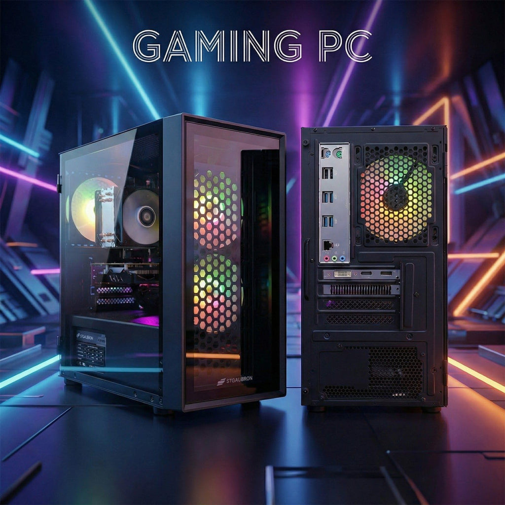 STGAubron Gaming PC Desktop,Core I7,RX 580 8G,32G RAM,512G SSD