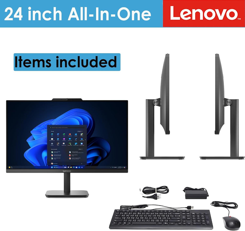 Lenovo IdeaCentre 24 All-in-One Desktop Computer Intel 8GB 512GB SSD AIO