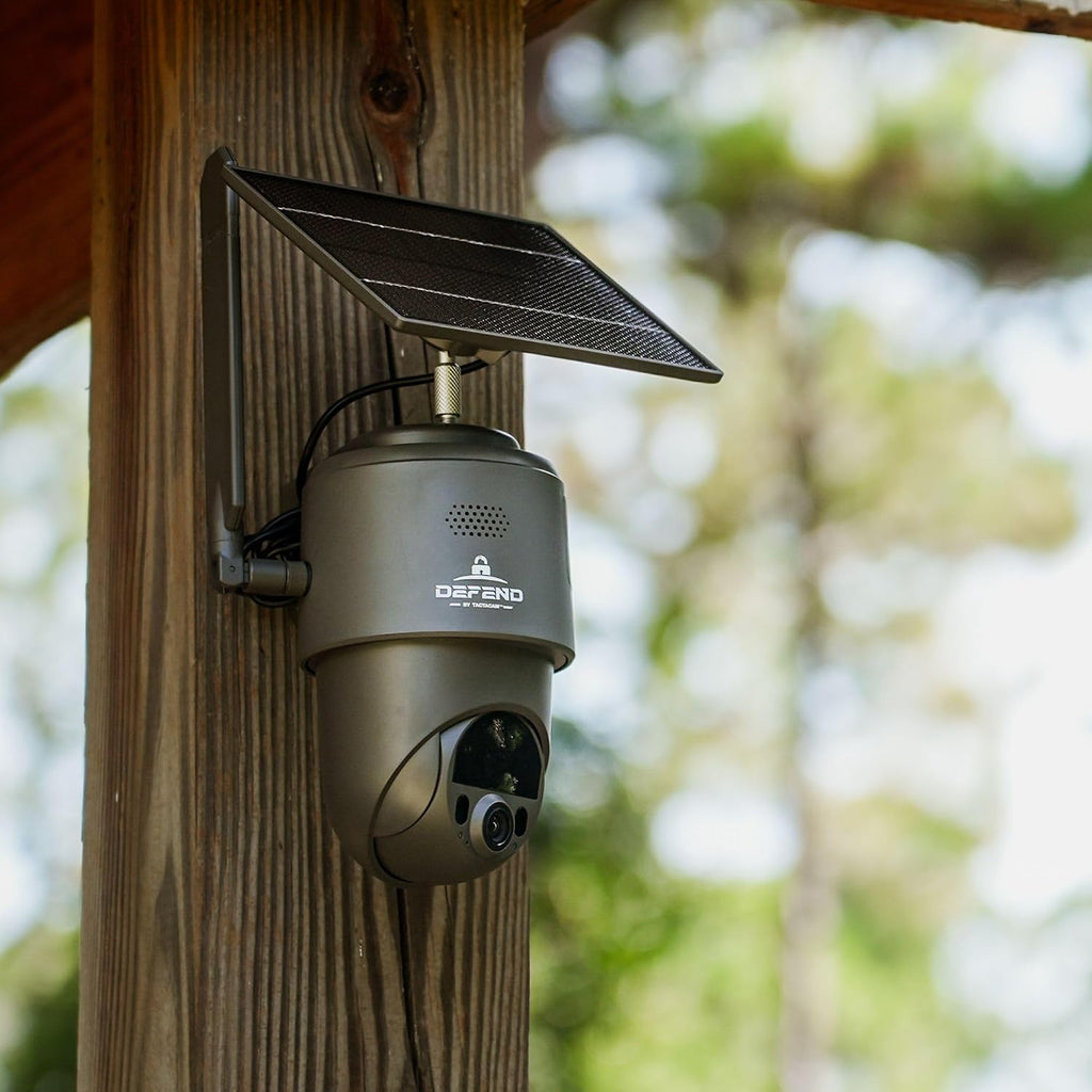 TACTACAM Defend 360 Cellular Security Camera, Solar Power, No WiFi
