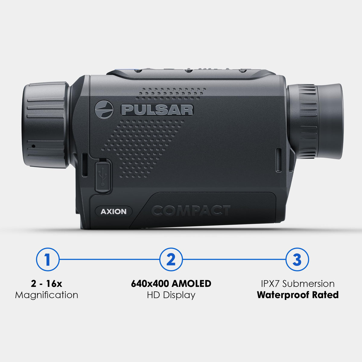 Pulsar Axion Compact Thermal Monocular