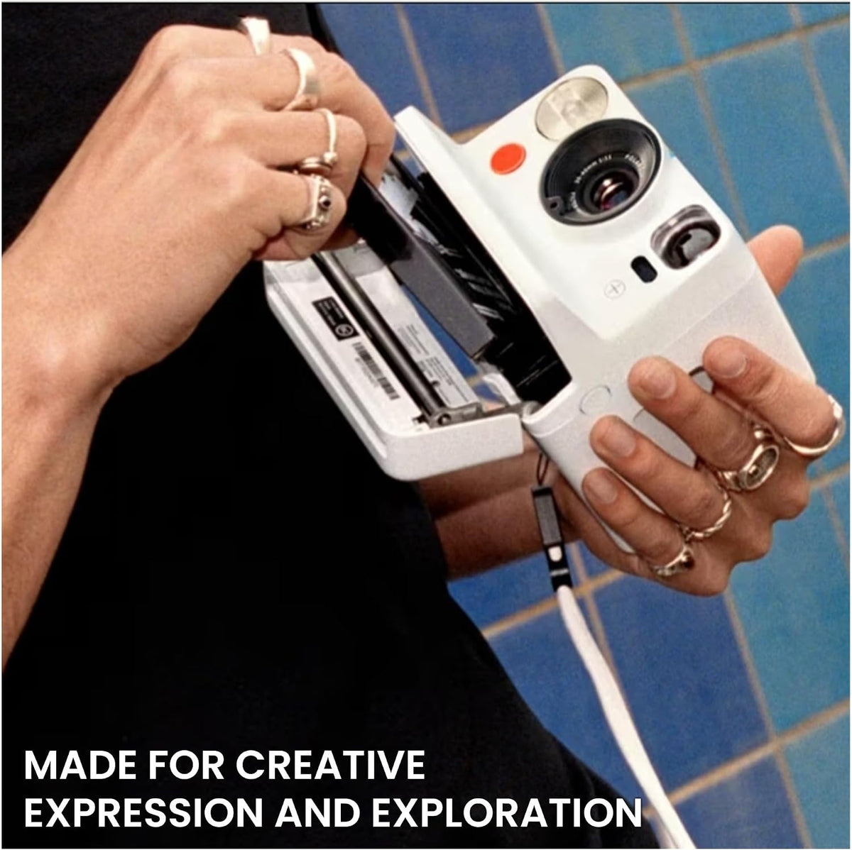 Polaroid Now+ Generation 3 i-Type Instant Camera in White + 16 Film Bundle