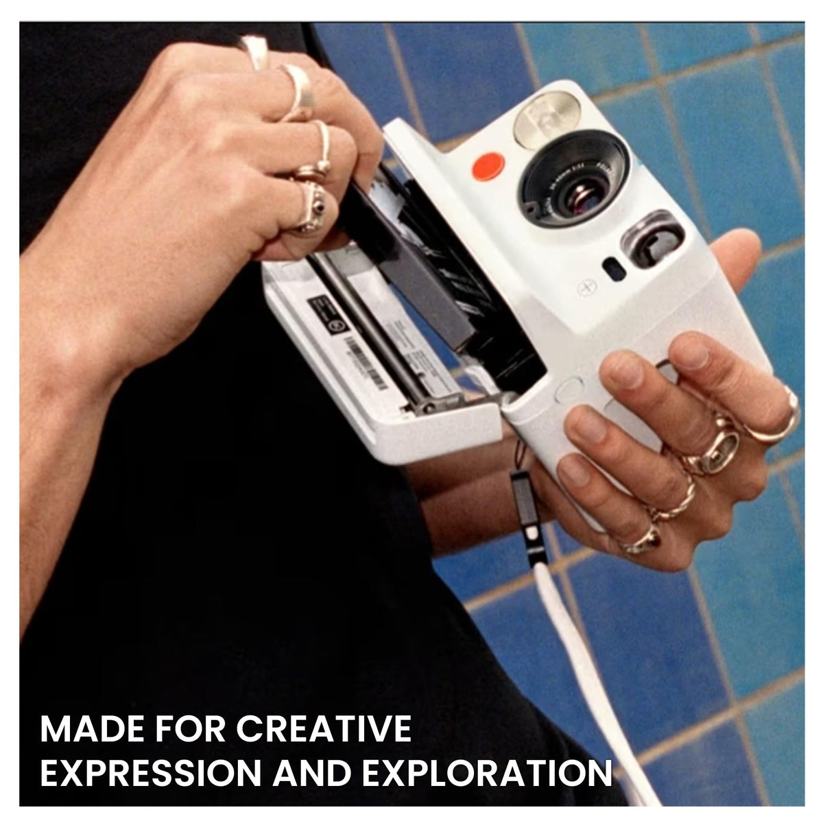 Polaroid Now+ Generation 3 i-Type Instant Camera in White + 16 Film Bundle