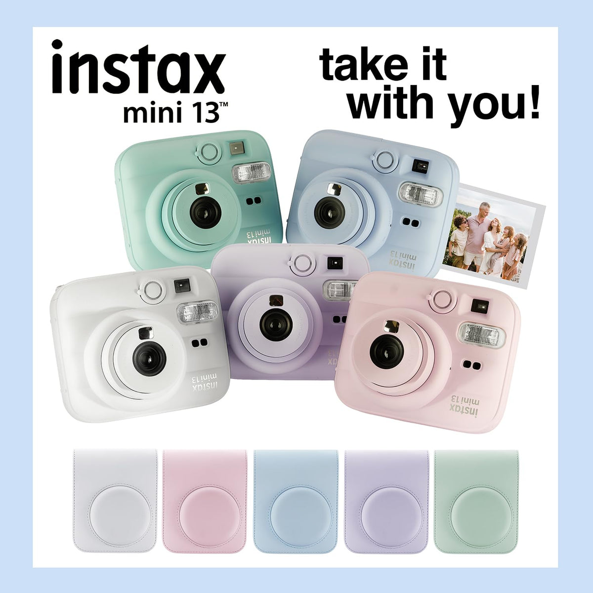 Fujifilm Instax Mini 13 Instant Camera 60 Films and Accessories (Dreamy Purple)