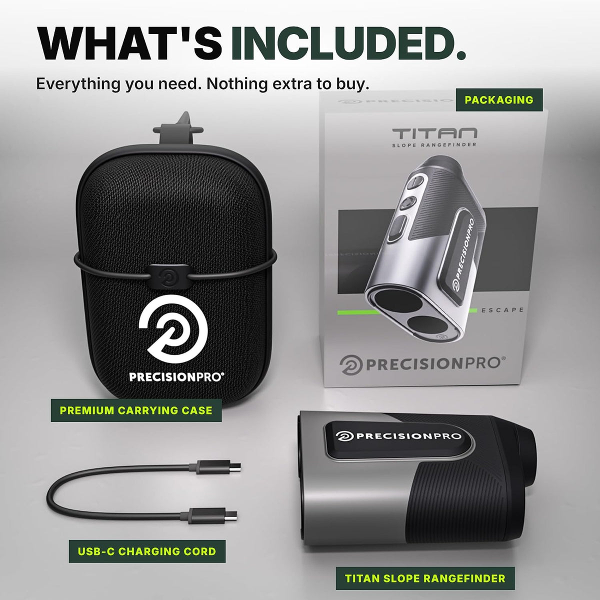 Precision Pro Titan Slope Golf Rangefinder, Built to Take a Beating