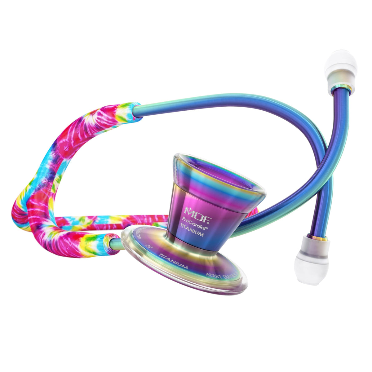 MDF Titanium Engravable Cardiology Stethoscope, Rose Gold - Pink