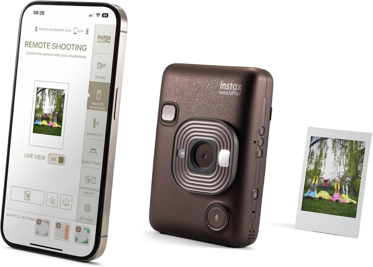 Fujifilm INSTAX Mini LIPLAY Hybrid Instant Camera - Deep Bronze