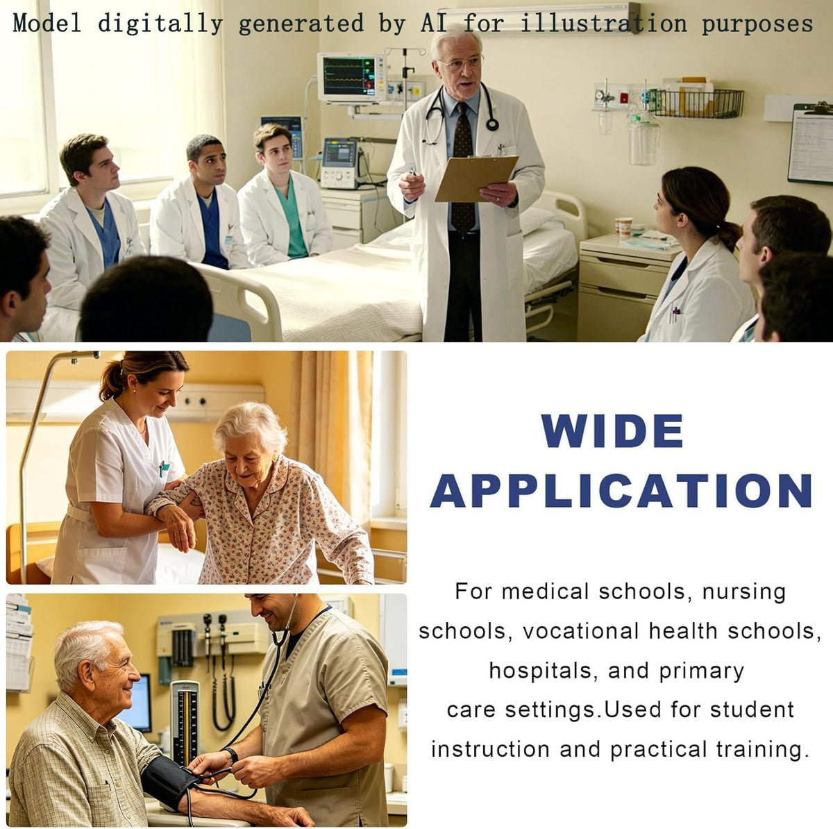 Blood Pressure Training Arm Simulator â Adjustable Arterial Practice Model