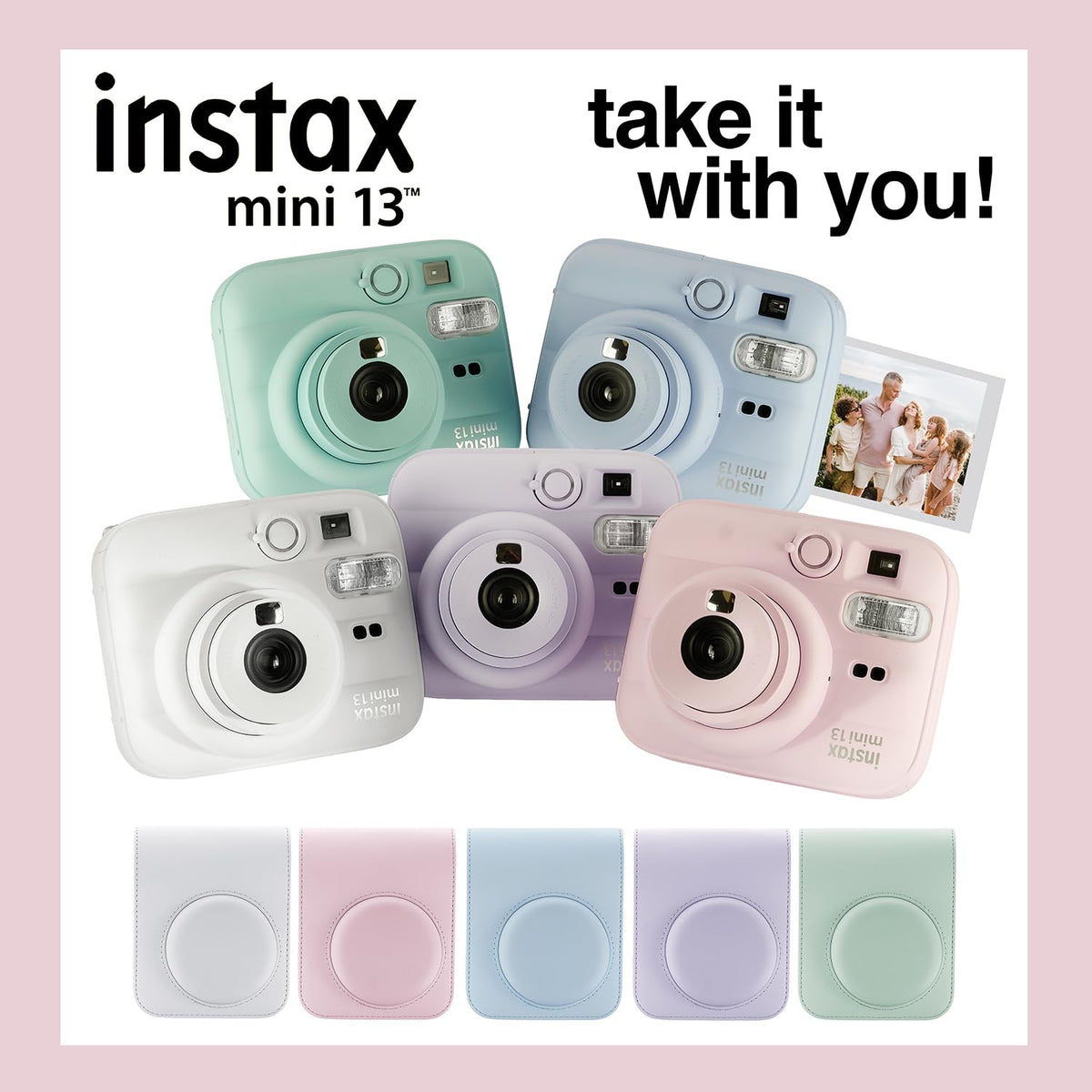 Fujifilm Instax Mini 13 Instant Camera 60 Films and Accessories (Dreamy Purple)