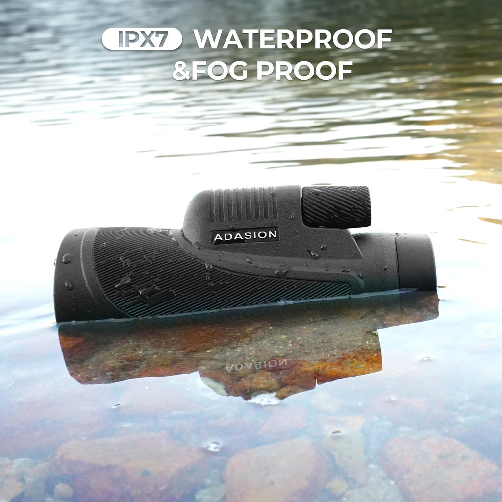 Adasion 12x56 Monoculars for Adults High Powered, Phone Adapter & Tripod