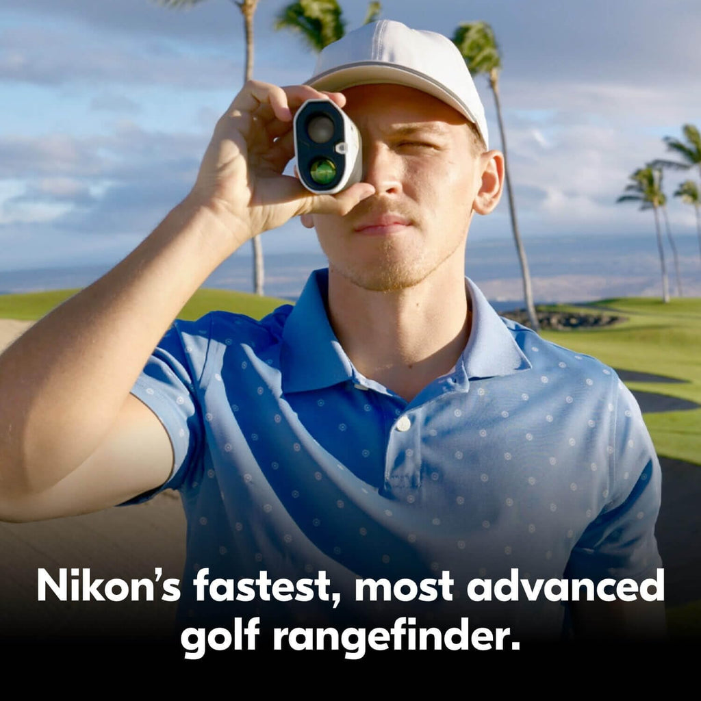 NIKON COOLSHOT PROIII STABILIZED Golf Laser Rangefinder | Waterproof 6X Monocular Optics with Hyper Read, Slope Compensation & Dual Locked ON Quake | Golf & Actual Distance Modes