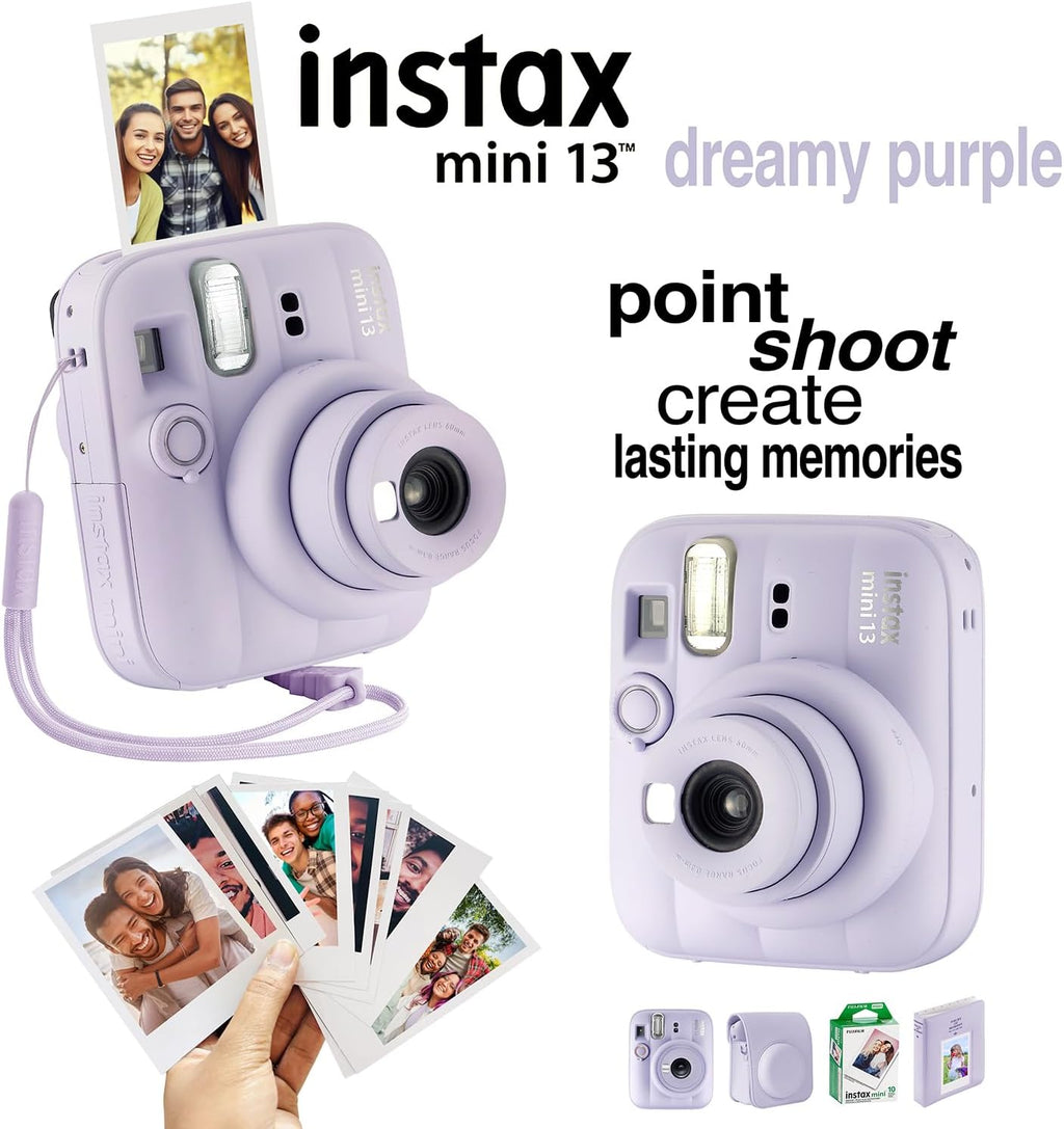 Fujifilm Instax Mini 13 Instant Camera 60 Films and Accessories (Dreamy Purple)