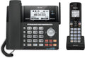 AT&T TL86123 2-Line Corded/Cordless Phone with Answering System, DECT 6.0 Digital Technology, Caller ID/Call Waiting, Intercom, Call Transfer and Remote Access (2 User System)