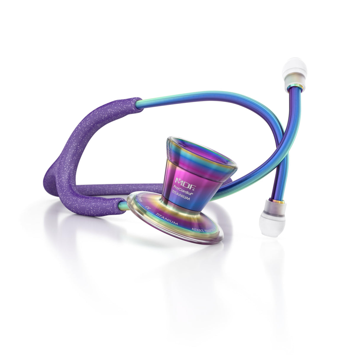 MDF Titanium Engravable Cardiology Stethoscope, Rose Gold - Pink