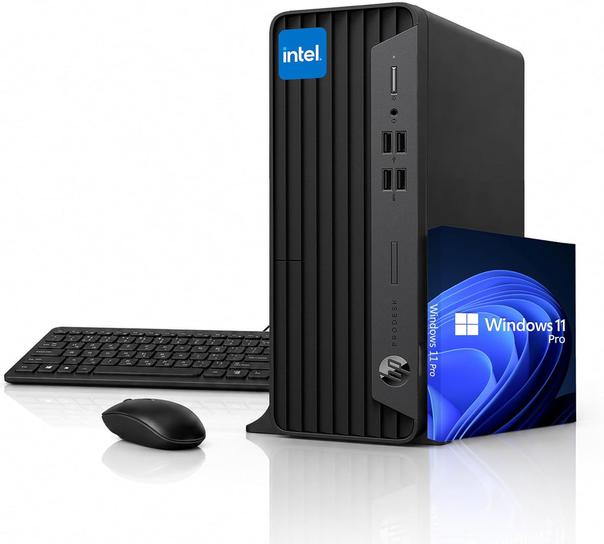 HP ProDesk SFF Business Desktop Computer, Intel Core Processor, 32GB RAM, 1TB SSD, Up to 64GB RAM & 2TB SSD, Dual 4K Display Support, WiFi, Bluetooth, USB, HDMI, Keyboard & Mouse, Windows 11 Pro