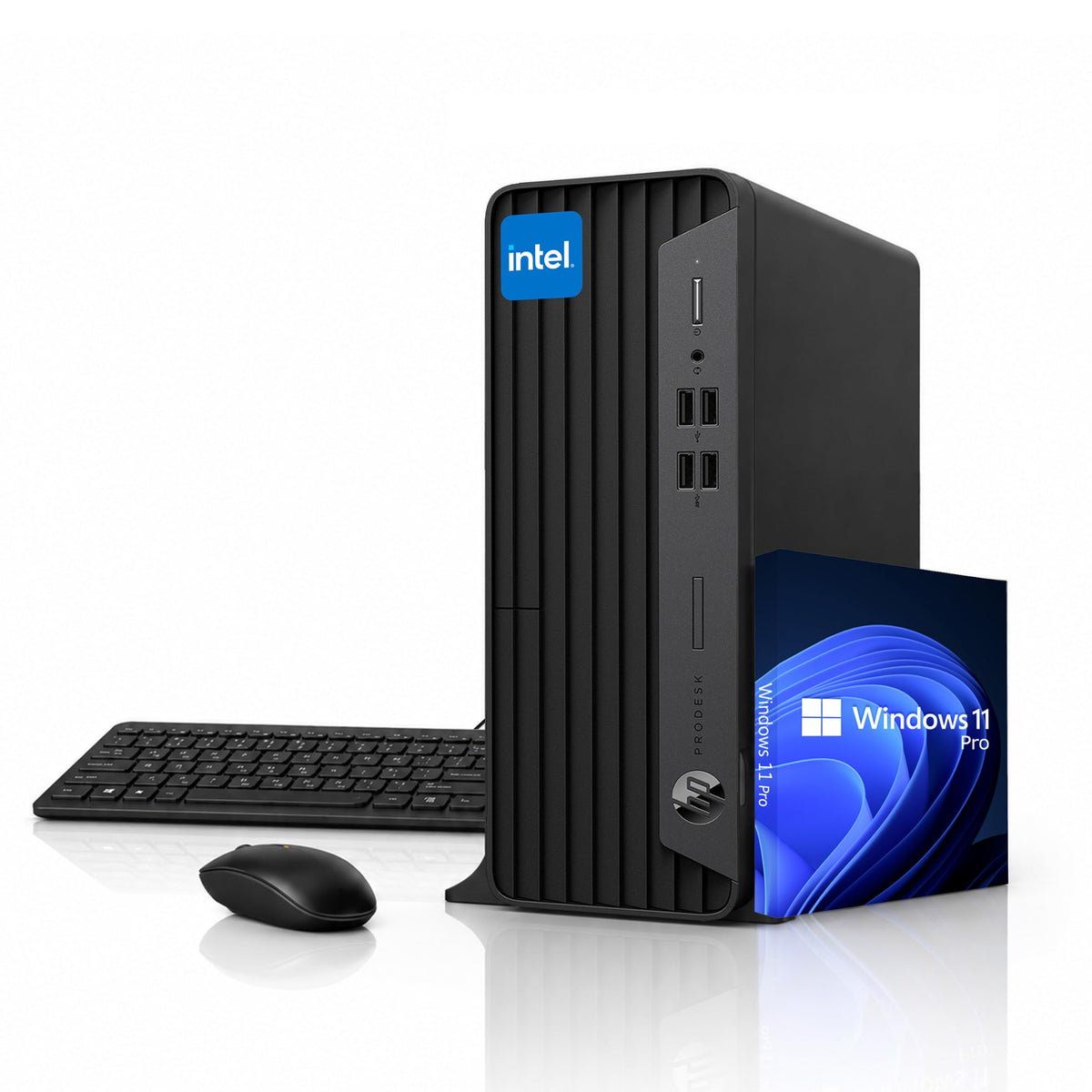 HP ProDesk SFF Business Desktop Computer, Intel Core Processor, 32GB RAM, 1TB SSD, Up to 64GB RAM & 2TB SSD, Dual 4K Display Support, WiFi, Bluetooth, USB, HDMI, Keyboard & Mouse, Windows 11 Pro
