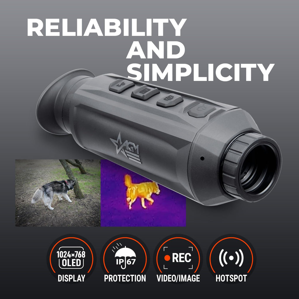 AGM Global Vision Taipan V2 Thermal Imaging Monocular High-Sensitivity