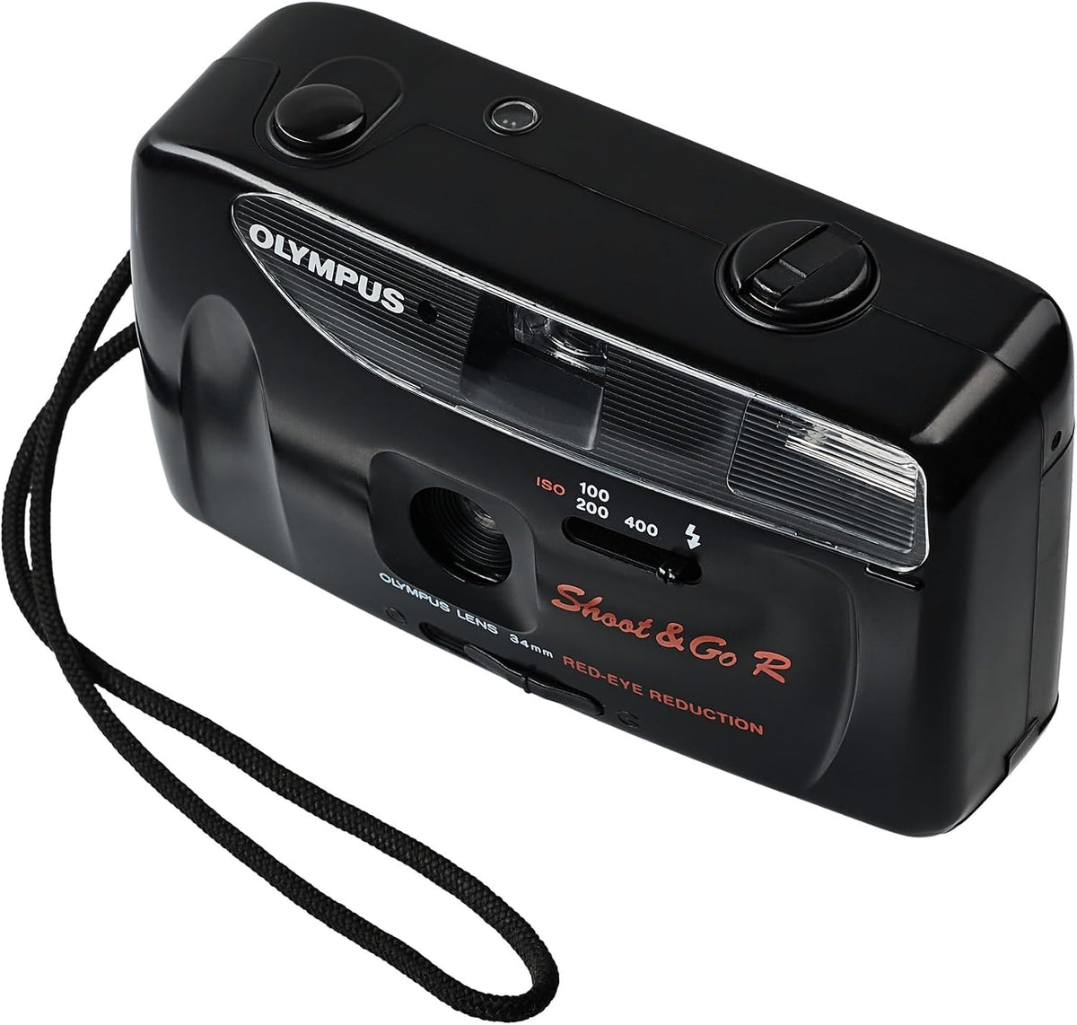 Olympus Shoot & Go 35mm Point & Shoot Film Camera with Built-In Flash â Compact Auto Focus Vintage Camera (Renewed)